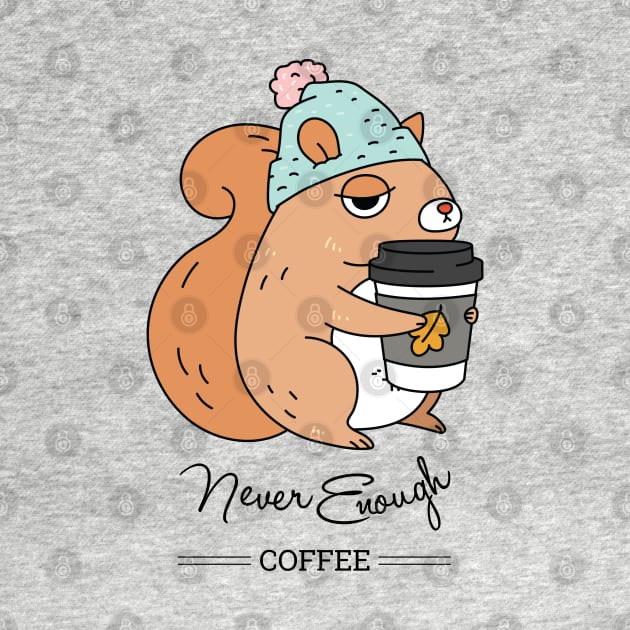 Coffee Addict Squirrel by Noristudio